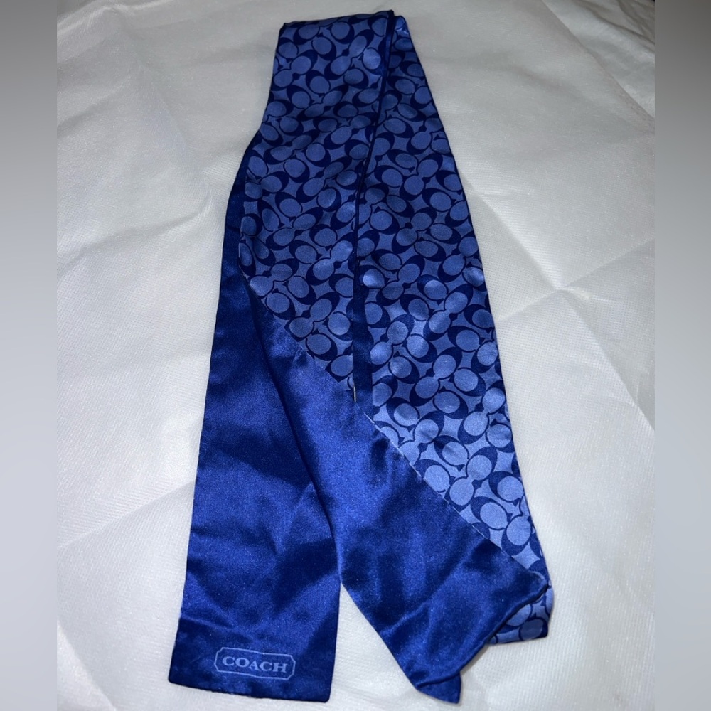 Coach Blue Signature C  Scarf